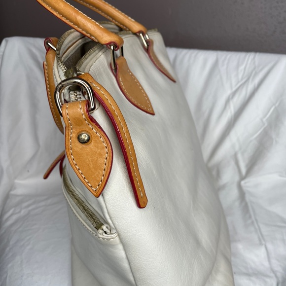 Dooney and Burke Large Leather White Bag 11x14.5” - Picture 5 of 14
